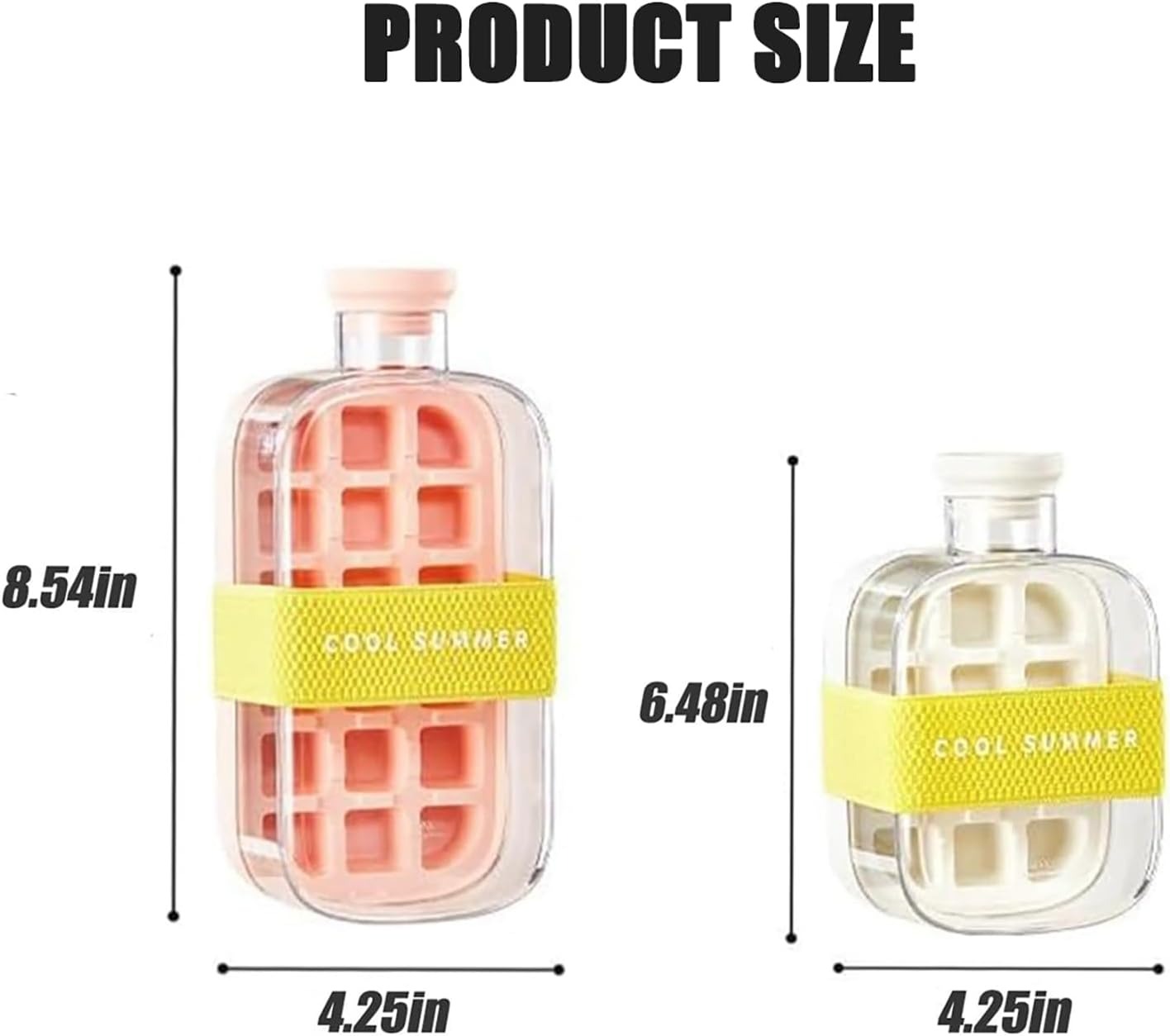 2-in-1 Ice Cube Tray Water Bottle