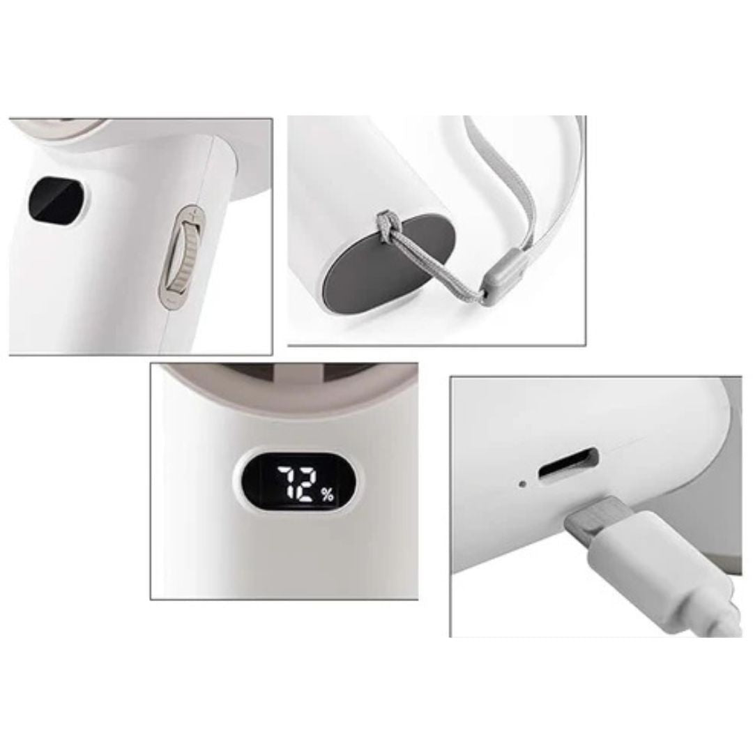 Handheld Foldable Digital Mist Fan